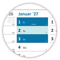 Rainbow Wandkalender DIN A2 2027 - Classic1