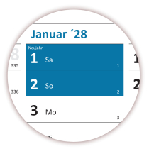XXL Rainbow Wandkalender DIN A0 2028 - Classic 1