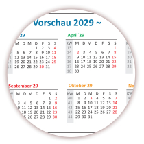 Rainbow Wandkalender DIN A2 2027 + 2028 - Classic1