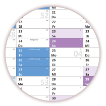 XL Schuljahreskalender DIN A1 2026/2027 ( gefaltet )