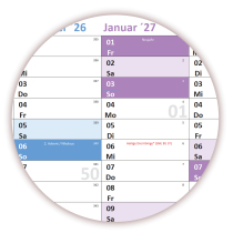 XXL Schuljahreskalender DIN B1 2026/27