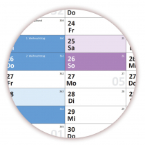 XL Schuljahreskalender DIN A1 2024/2025 ( gefaltet )