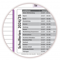 XXL Schuljahreskalender DIN B1 2024/25