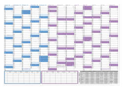 XXL Schuljahreskalender DIN B1 2026/27