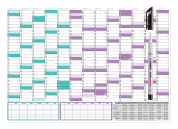 XXL Schuljahreskalender DIN B1 2026/27 matt, nass abwischbar + Folienstift schwarz