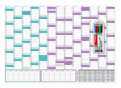 XXL Schuljahreskalender DIN B1 2026/27 matt, nass abwischbar inkl. Stifteset