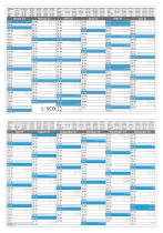 Tafelkalender DIN A4 - 2027 - blau