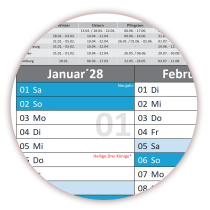 Tafelkalender DIN A3 - 2028