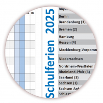 Urlaubsplaner / Personalplaner DIN B1 2025