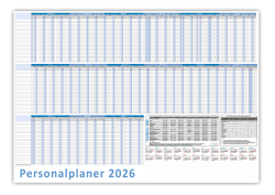 Urlaubsplaner / Personalplaner DIN B1 2026