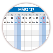 Urlaubsplaner / Personalplaner DIN B1 2026