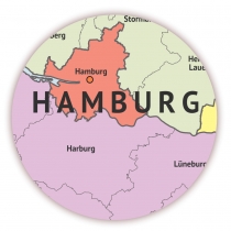 XXL Verwaltungskarte Deutschland (K703)