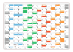 L Rainbow Premium Classic2 Wandkalender 2026 <br>DIN A2 ( 420 x 594 mm )