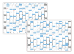 XXL Wandkalender DIN A0 2027 + 2028 (blau2)