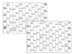 XL Wandkalender DIN A1 2027 + 2028 (grau2)