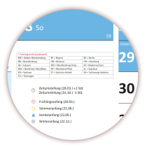 Blau Wandkalender DIN A1 2027 - Classic-2