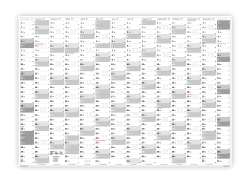 Grau Wandkalender DIN A1 2027 - Classic-2
