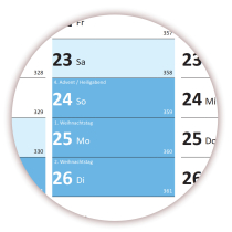 XXL Wandkalender DIN A0 2027 + 2028 (blau2)