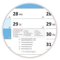 XXL Wandkalender DIN A0 2028 (blau2)
