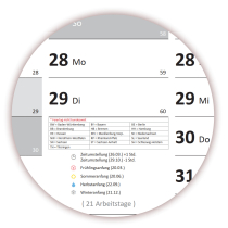 XL Wandkalender DIN A1 2027 + 2028 (grau2)