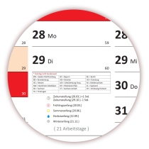 XXL Wandkalender DIN A0 2028 (rot2)