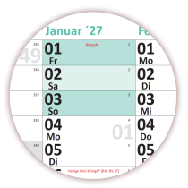 XXXL Wandkalender DIN B0 2026 + 2027