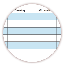 Abwischbare Wandkalender DIN B1 2025 + 2026 blau