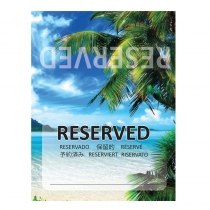 Tischkarten Reserved - Urlaub (50 Stk.)