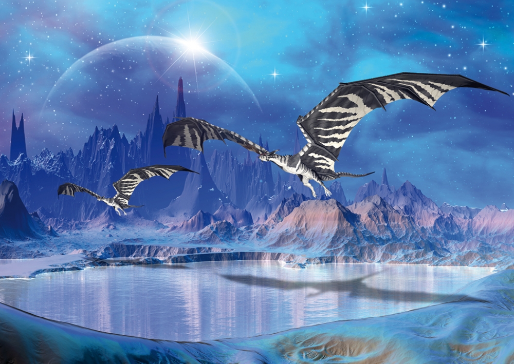 Postkarte Fantasy Drache Drucksachenversand