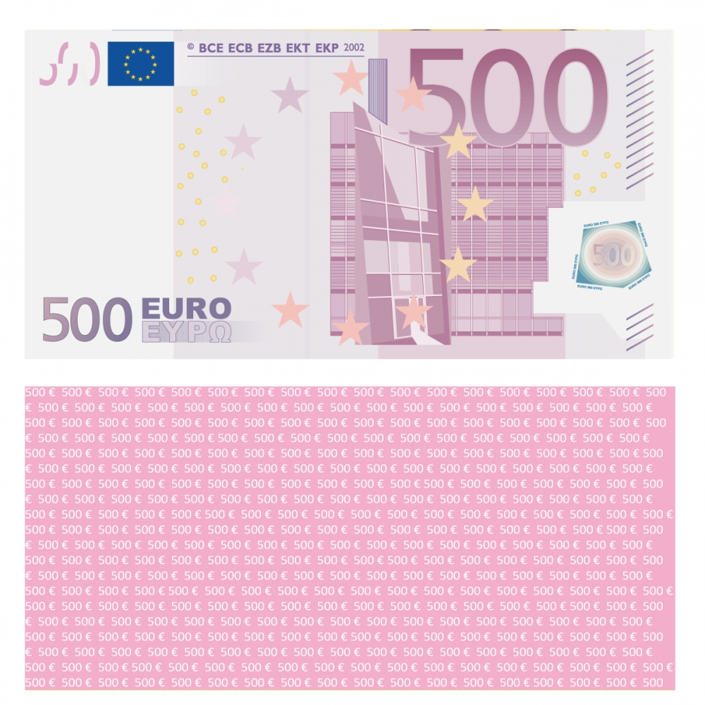 500 Stück €500 Euro Scheine SPIELGELD Play Money EUROscheine Geld Geldscheine DE 