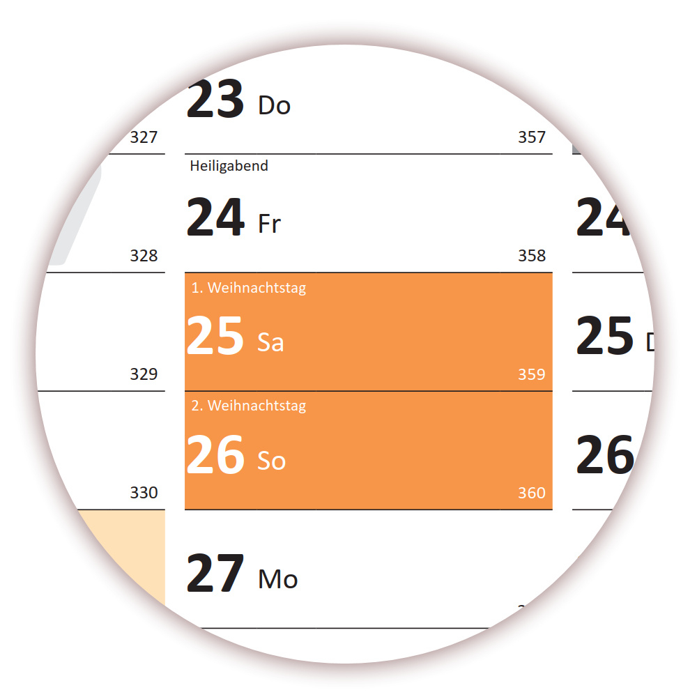 Kuhan Wandkalender 2027 – Wandplaner, Alle Größ Produktbild-Vorschau 3