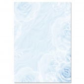 Farbiges Briefpapier Blau-Blumen-5011 (100 Blatt)