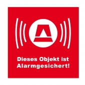 XS Folienaufkleber Alarm Rot