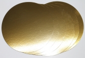 5 Stck Tortenuntersetzer mit Goldfolie 24cm