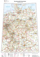 XXL Deutschlandkarte Topografisch (K704k)