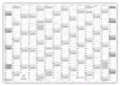 Grau Wandkalender DIN A0 2023 - Classic-2