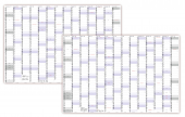XXXL Wandkalender 2023 + 2024 Special A0 (1200x800mm) nass abwischbar