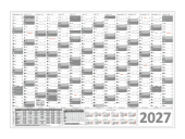 XXL Wandkalender 2027 - Classic 1 - Grau
