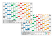 Rainbow Wandkalender DIN A2 2026 + 2027 - Classic1