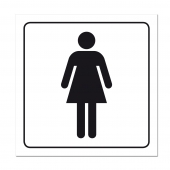 XL Folienaufkleber WC Frau - 501