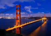 A6 Postkarte Golden Gate Bridge San Fransisco