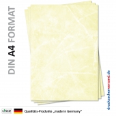 Briefpapier Farbig-Gelb-5154b (DIN A4 / 100 Blatt) - Marmorpapier