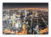 Poster (F247) China Shanghai Skyline Finanzdistrikt bei Nacht