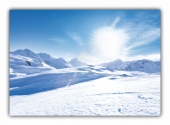 Poster (F249) Winterparadies Schnee im Gebirge