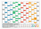 Rainbow Wandkalender DIN A2 2028 - Classic1