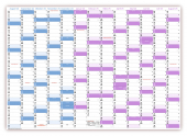 XL Schuljahreskalender DIN A1 2024/2025 ( gerollt )