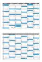 Tafelkalender DIN A5 - 2027
