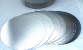 10 Stck Tortenuntersetzer mit Silberfolie 24cm