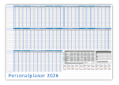 Urlaubsplaner / Personalplaner DIN B1 2026