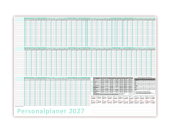 Urlaubsplaner / Personalplaner DIN B1 2027 nass abwischbar